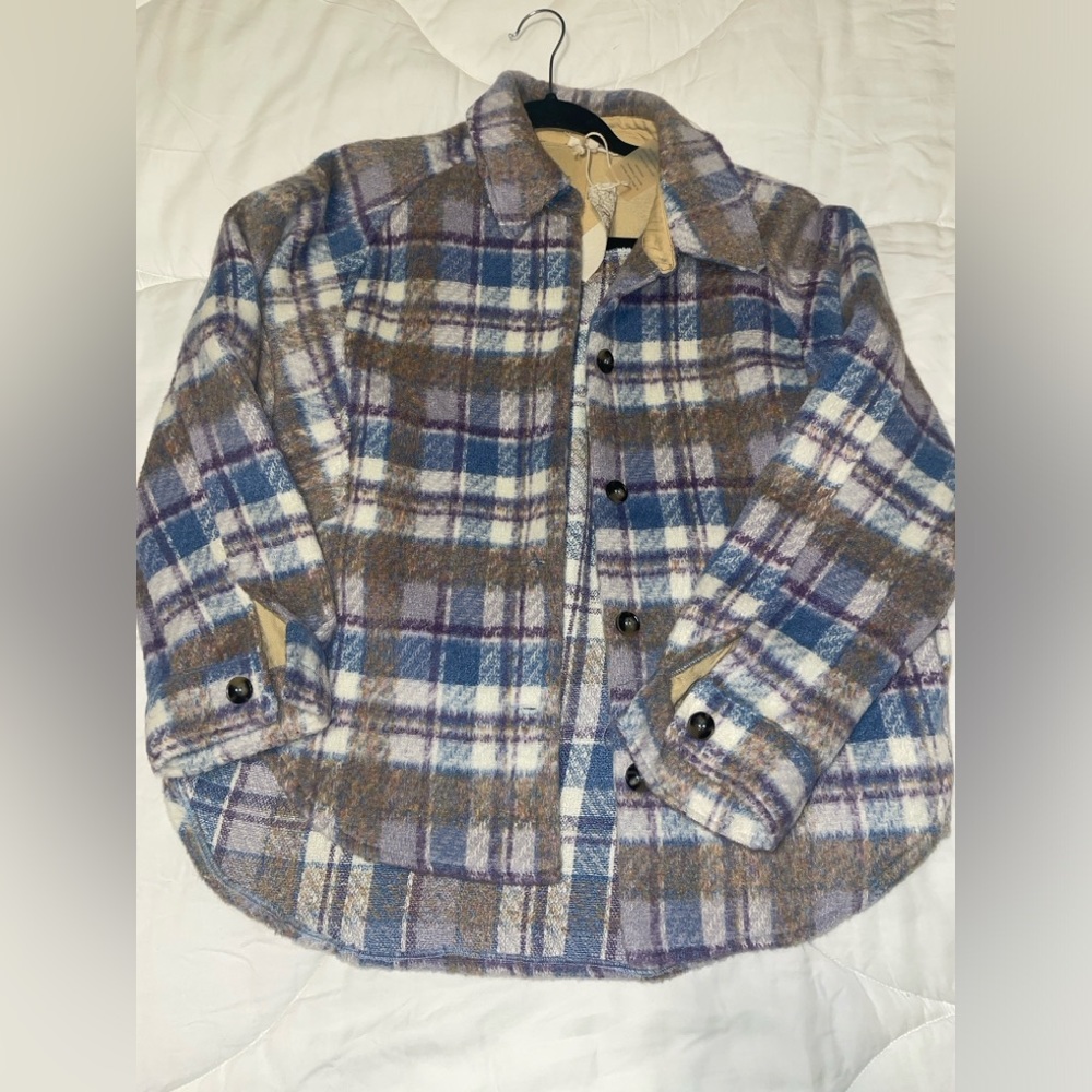 Oversized Wool Shacket, size small, never worn!